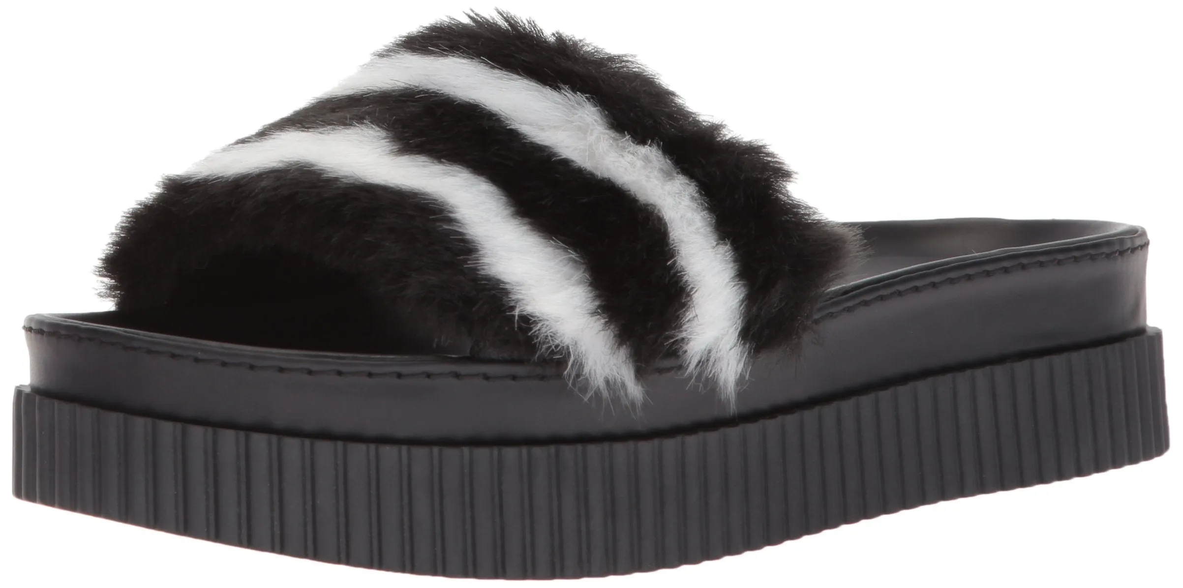 KENDALL   KYLIE Women's ISLA Slide Sandal, Black, 8.5 Medium US