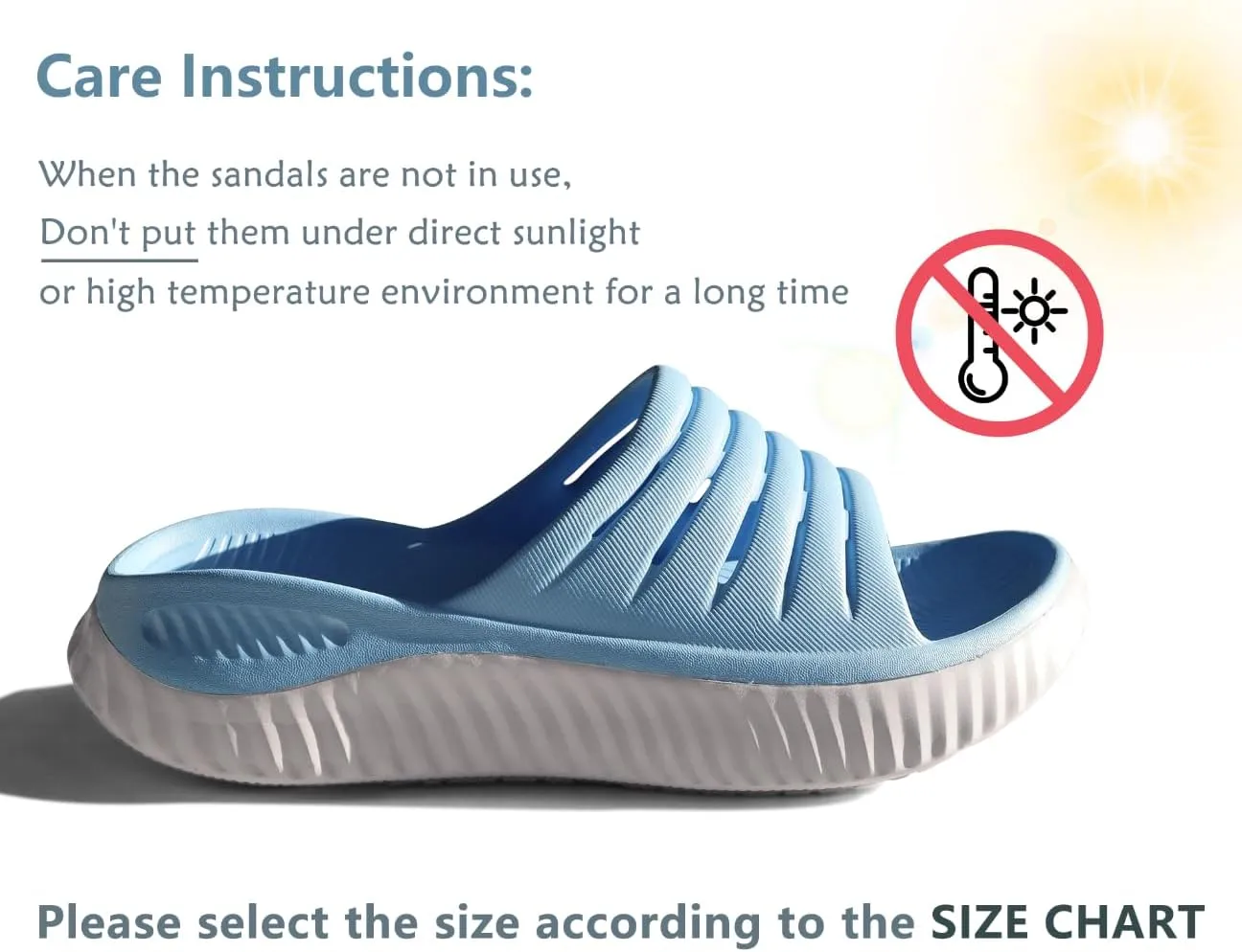 KuaiLu Womens Recovery Sandals With Comfortable Plantar Fasciitis Support,Ladies Orthotic Open Toe Sport Slides Thick Cushion Reduces Stress on Feet,Joints & Back Post-Exercise