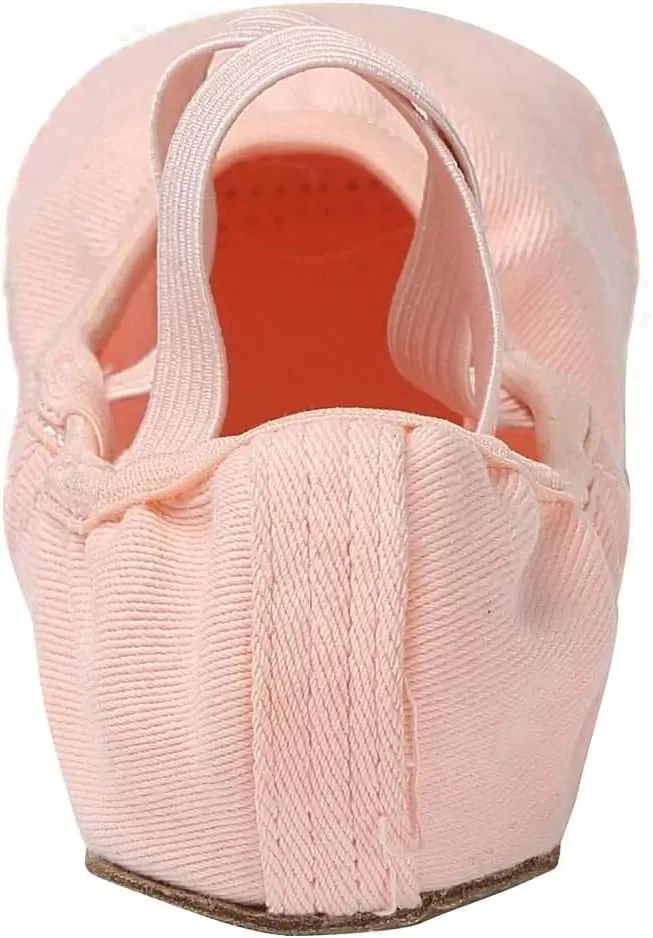 Linodes Dance Shoes for Girls Stretch Canvas Split Sole for Women