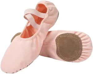 Linodes Dance Shoes for Girls Stretch Canvas Split Sole for Women