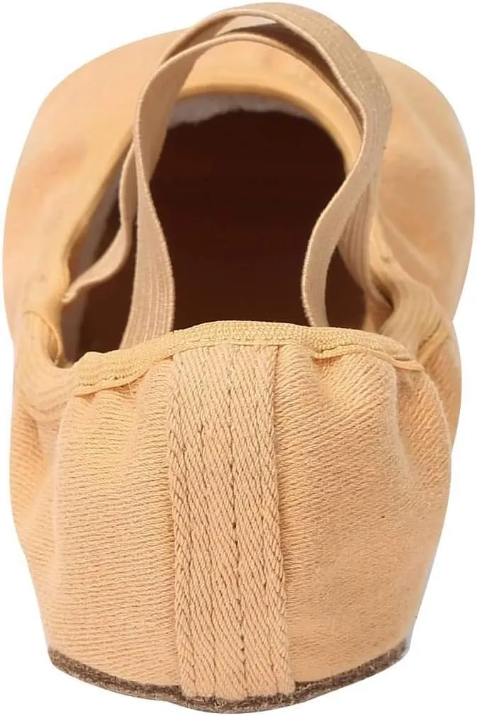 Linodes Dance Shoes for Girls Stretch Canvas Split Sole for Women