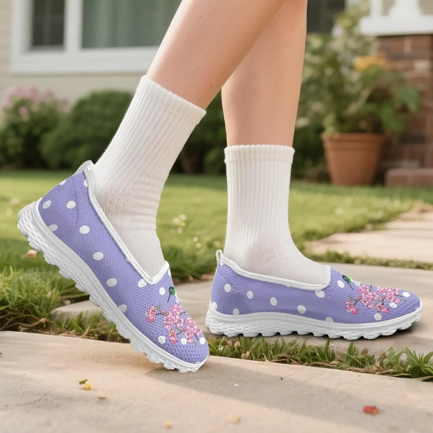 Loafers Shoes for Women Mesh Walking Running Shoes Slip On Trainers Sneakers Women Casual Sports Trainer