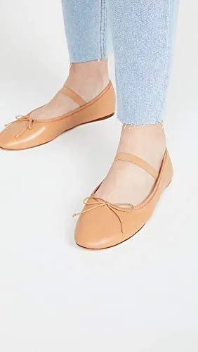 Loeffler Randall Women's Leonie Ballet Flat, Caramel, 7