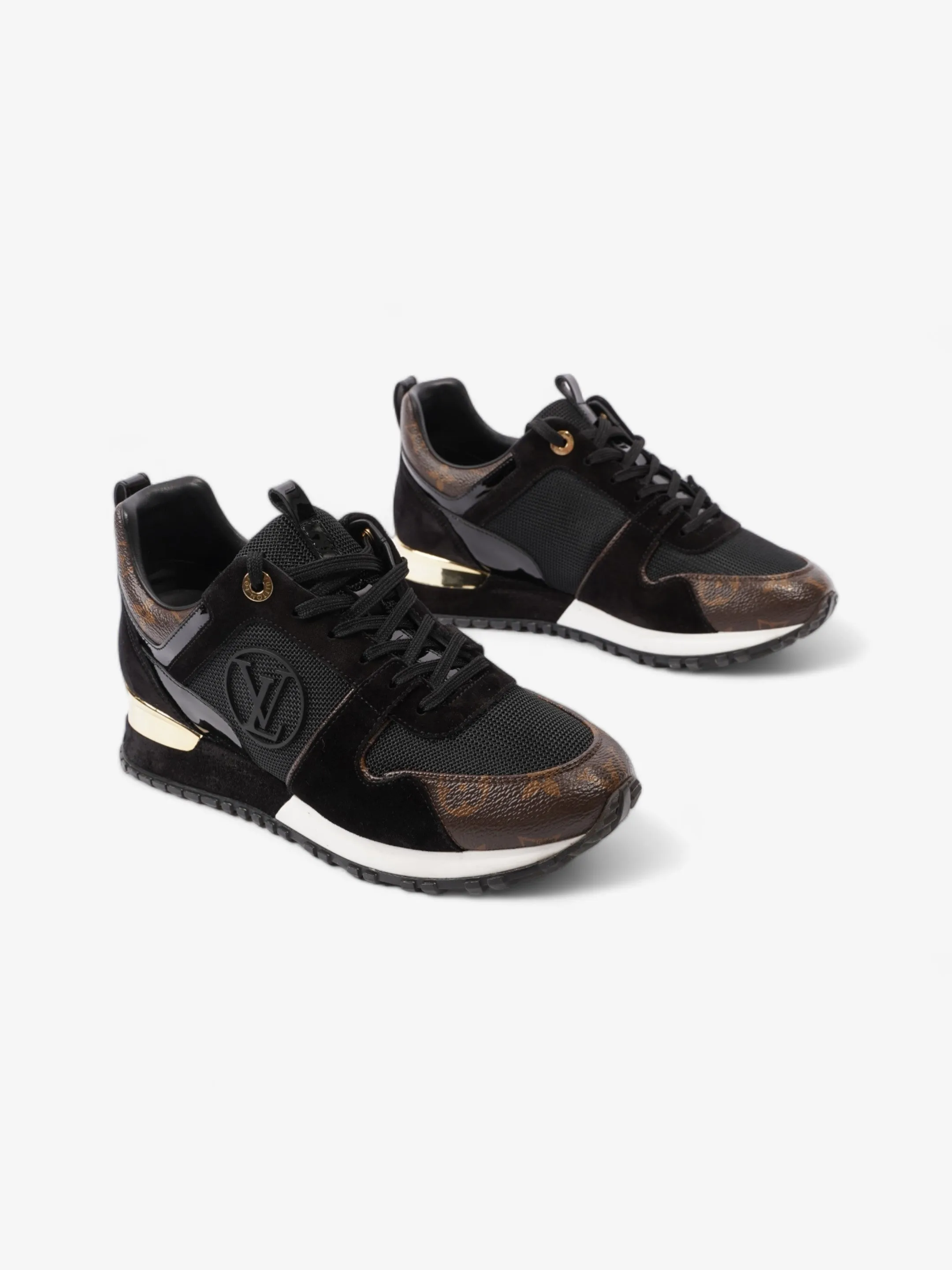 Louis Vuitton Run Away Trainer Black / Monogram Mesh EU 38 UK 5