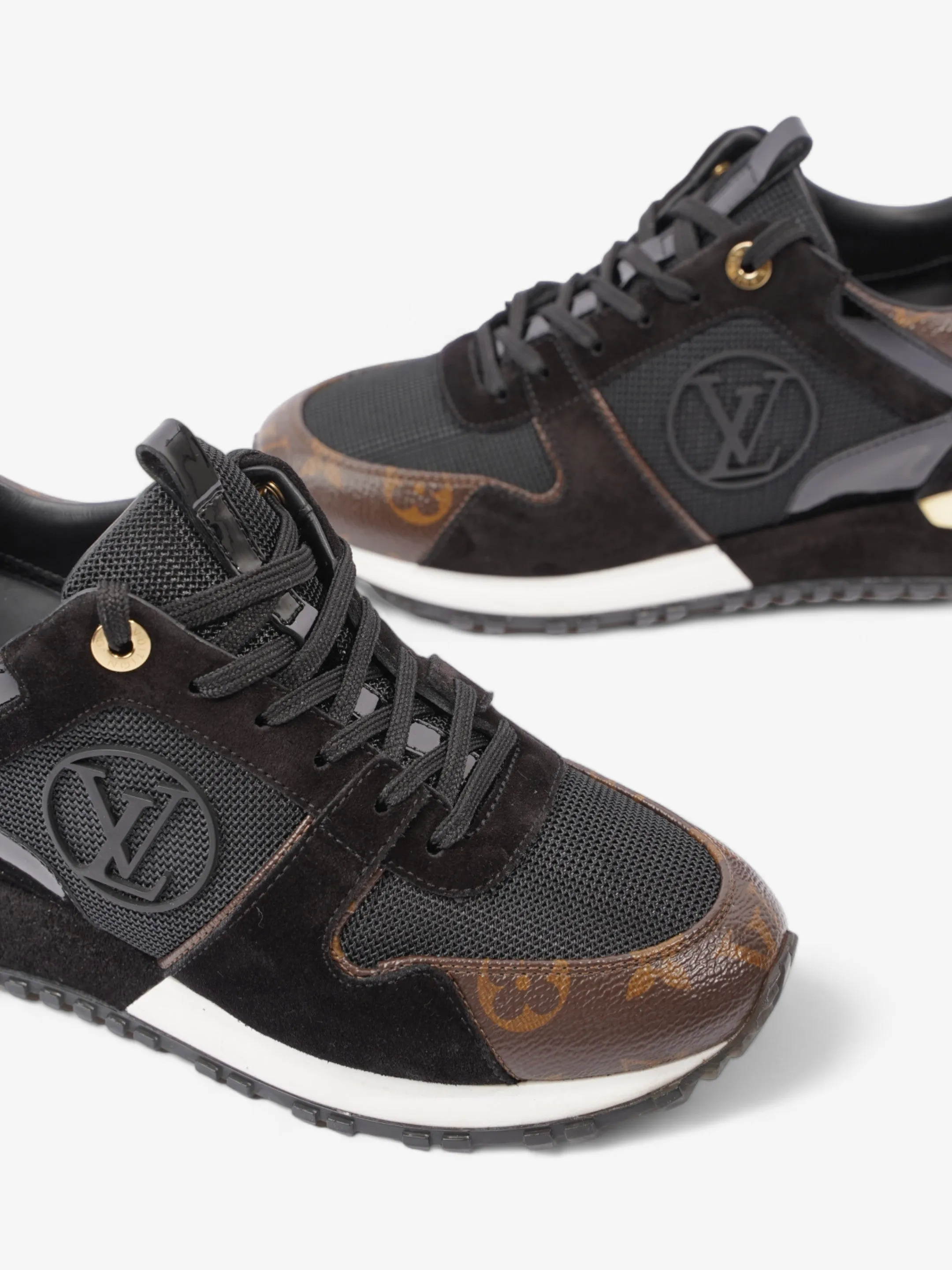 Louis Vuitton Run Away Trainer Black / Monogram Mesh EU 38 UK 5