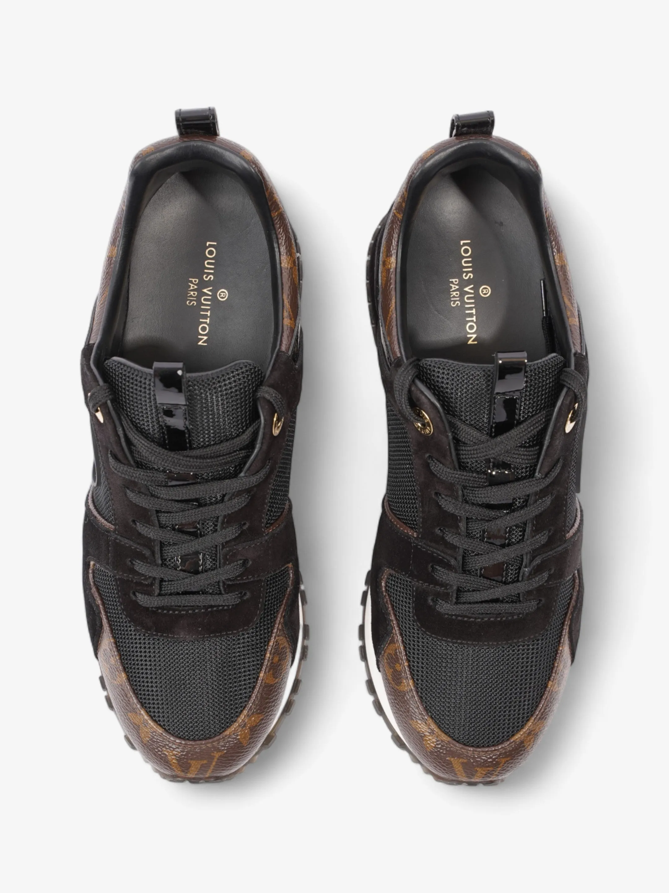 Louis Vuitton Run Away Trainer Black / Monogram Mesh EU 38 UK 5
