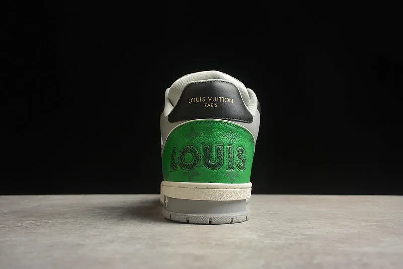 Louis Vuitton Trainer Low 'White Black Green White Mesh'