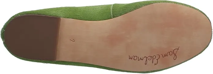 Low-cost opportunity Matcha Wide Connected Green Sam Flats On Slip Felicia Ballet Flexible Rounded Edelman Toe