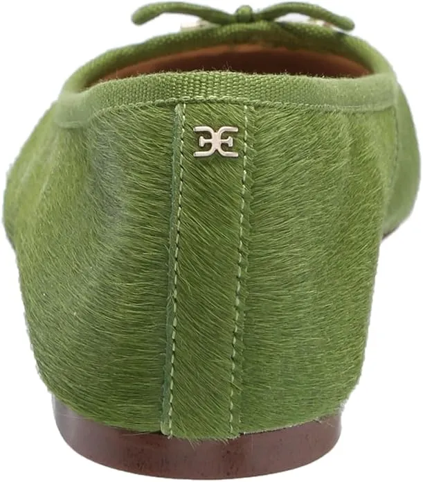Low-cost opportunity Matcha Wide Connected Green Sam Flats On Slip Felicia Ballet Flexible Rounded Edelman Toe
