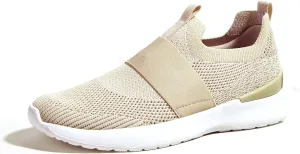 LUCKY STEP Women 's Mesh Slip on Walking Shoes Elastic Sock Comfortable Breathable Lightweight Fashion Sneaker