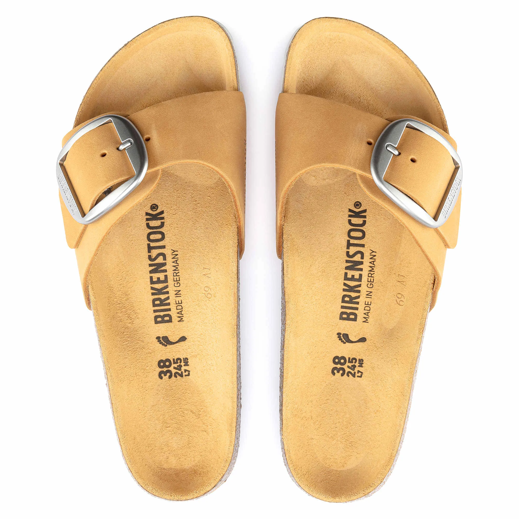 Madrid Big Buckle Nubuck Leather
