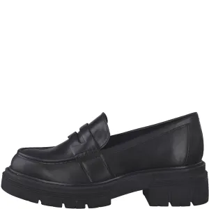 MARCO TOZZI - 24700-011 CHUNKY LOW HEEL LOAFER - BLACK