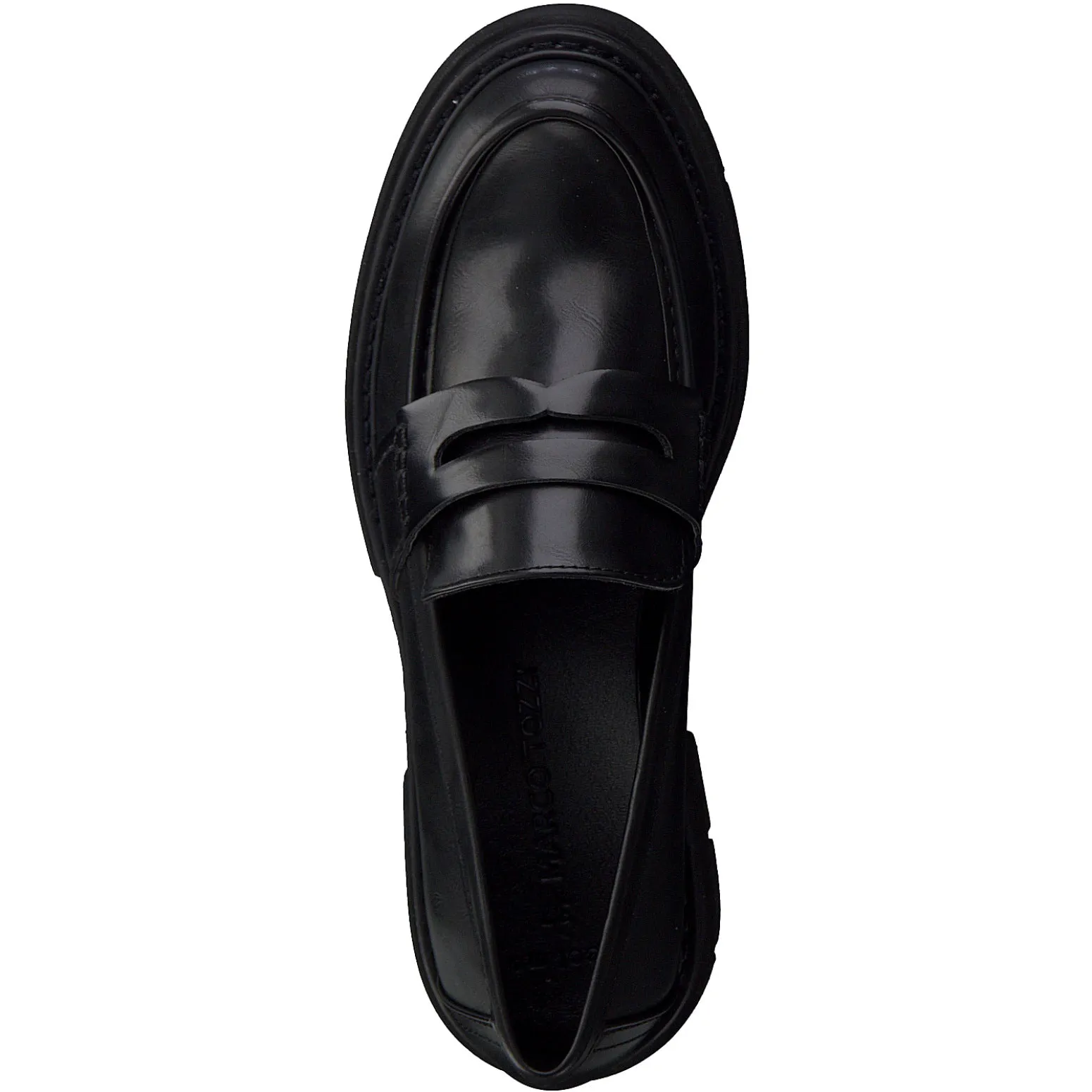 MARCO TOZZI - 24700-011 CHUNKY LOW HEEL LOAFER - BLACK