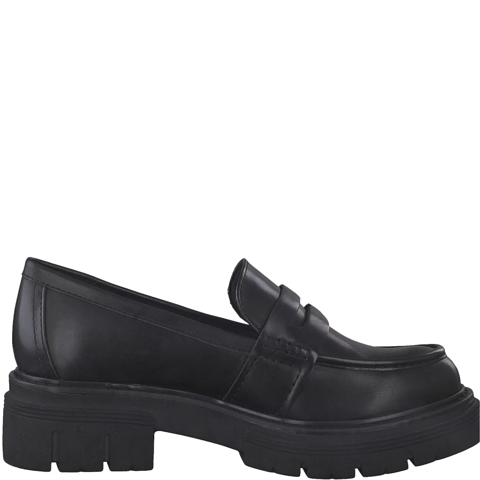 MARCO TOZZI - 24700-011 CHUNKY LOW HEEL LOAFER - BLACK