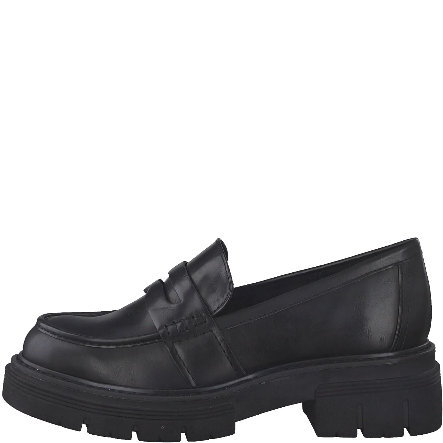 MARCO TOZZI - 24700-011 CHUNKY LOW HEEL LOAFER - BLACK