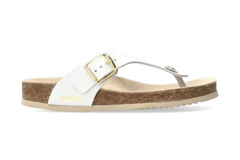'Melinda' women's slide toe sandal - white