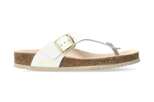 'Melinda' women's slide toe sandal - white
