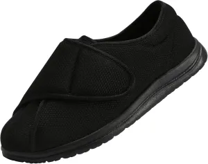 Men Wide Walking Shoes Adjustable Velcr Elderly Diabetic Edema Swollen Feet Outdoor Lightweight Anti Slip Sneaker Sole