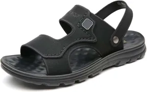 Men's Comfortable Lightweight Open Toe Sandals for Summer Beach Walking Outdoor Casual Athletic Hiking Water Shoes