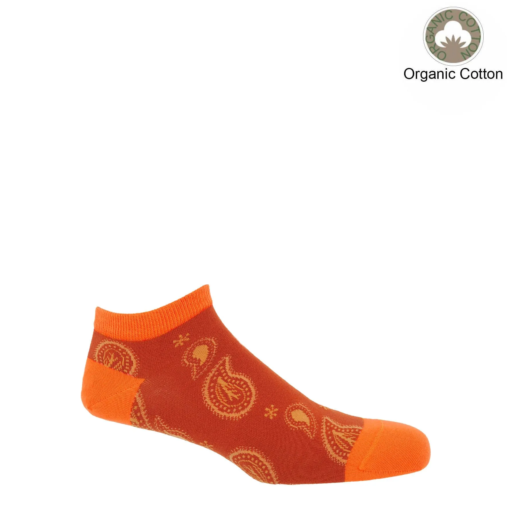 Men’s Orange Trainer Socks Bundle – Organic