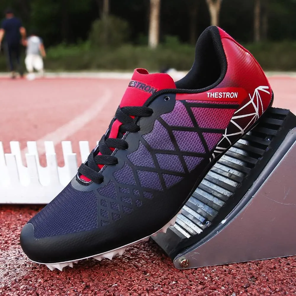 Mens Womens Boys Girls Spikes Athletics Racing Running Shoes Track and Field Sneaker …