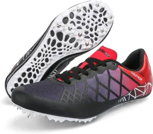Mens Womens Boys Girls Spikes Athletics Racing Running Shoes Track and Field Sneaker …