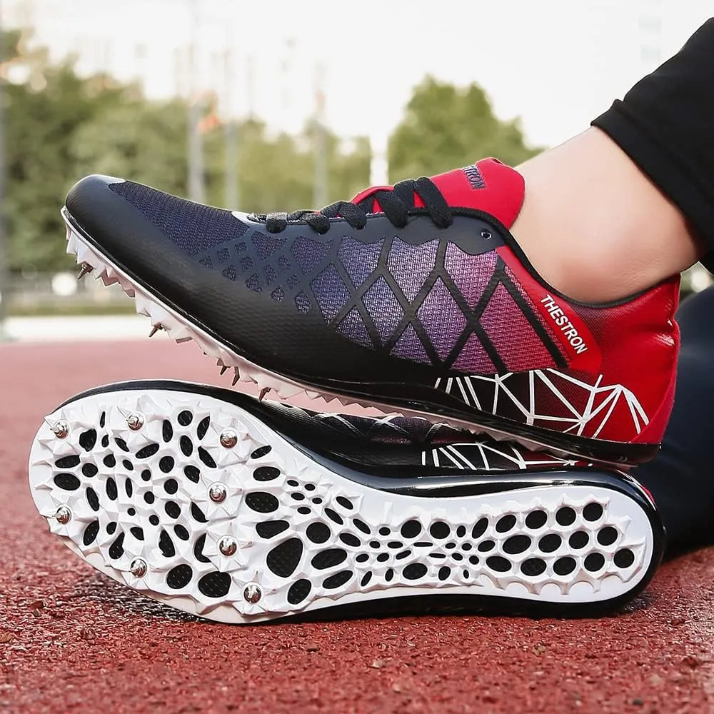 Mens Womens Boys Girls Spikes Athletics Racing Running Shoes Track and Field Sneaker …