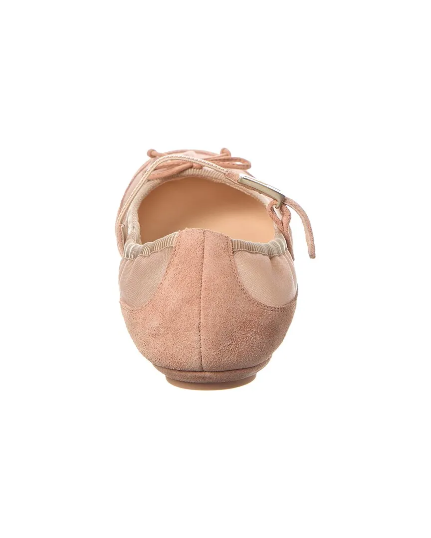 Mesh & Delivery guarantee Ballet Fendi Suede Baguette Flat Only a few left