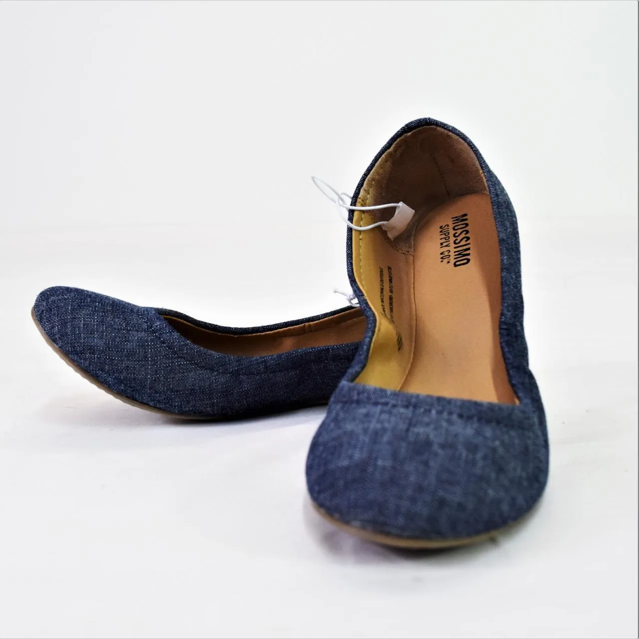 Mossimo Supply Co Women's Ona Scrunch Ballet Flats Navy 5.5