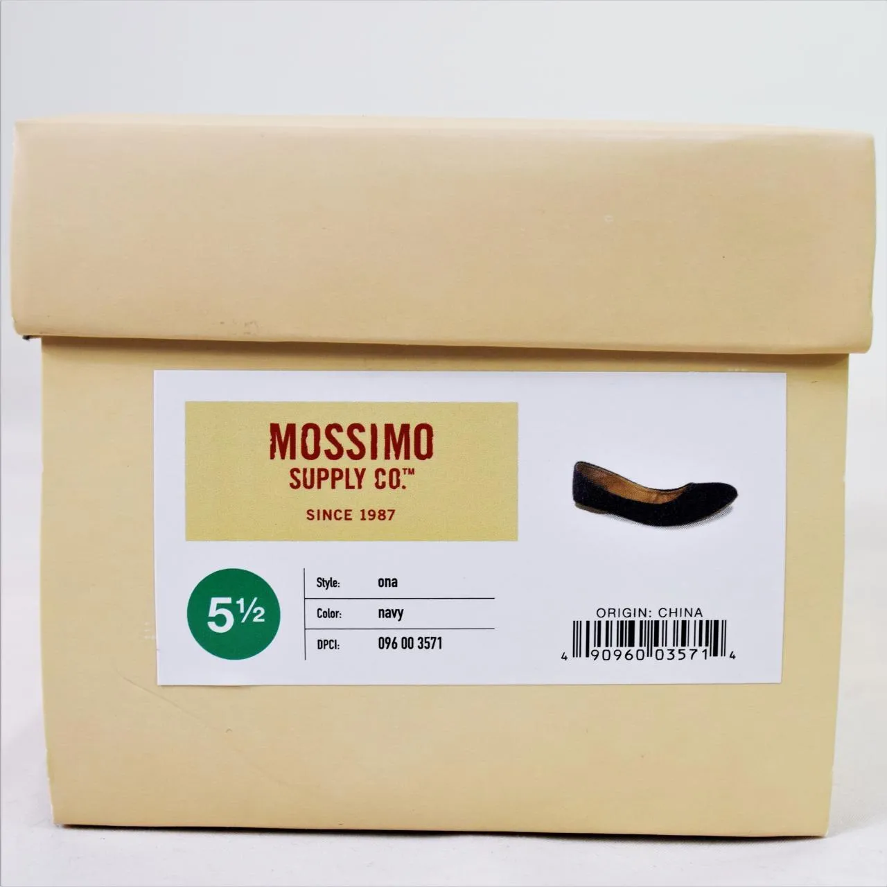 Mossimo Supply Co Women's Ona Scrunch Ballet Flats Navy 5.5