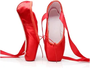 MSMAX Ballet Shoes for Women Ballerina Pointe Flats for Girls