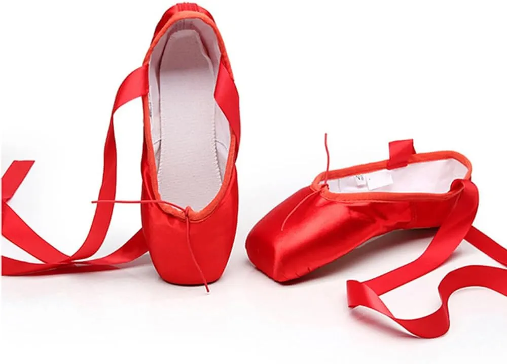 MSMAX Ballet Shoes for Women Ballerina Pointe Flats for Girls