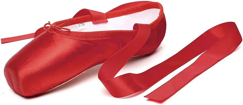 MSMAX Ballet Shoes for Women Ballerina Pointe Flats for Girls