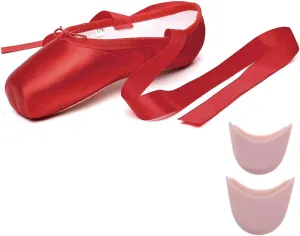 MSMAX Ballet Shoes for Women Ballerina Pointe Flats for Girls