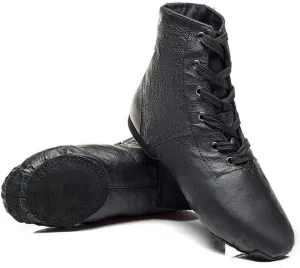 MSMAX Women Jazz Dance Sneakers Lace up Gymnastic Ankle Boots for Men