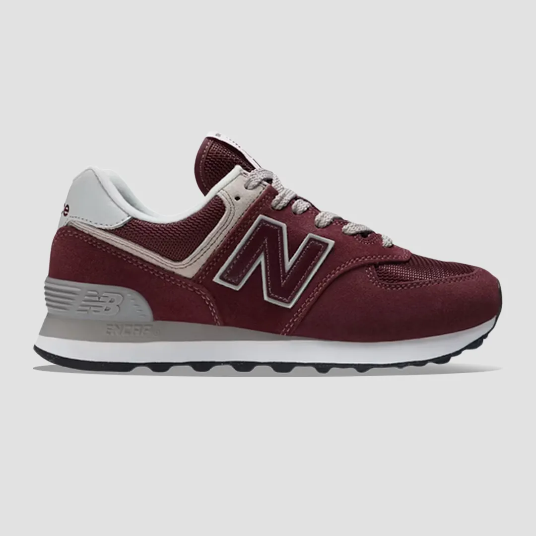 New Balance 574 Burgundy White