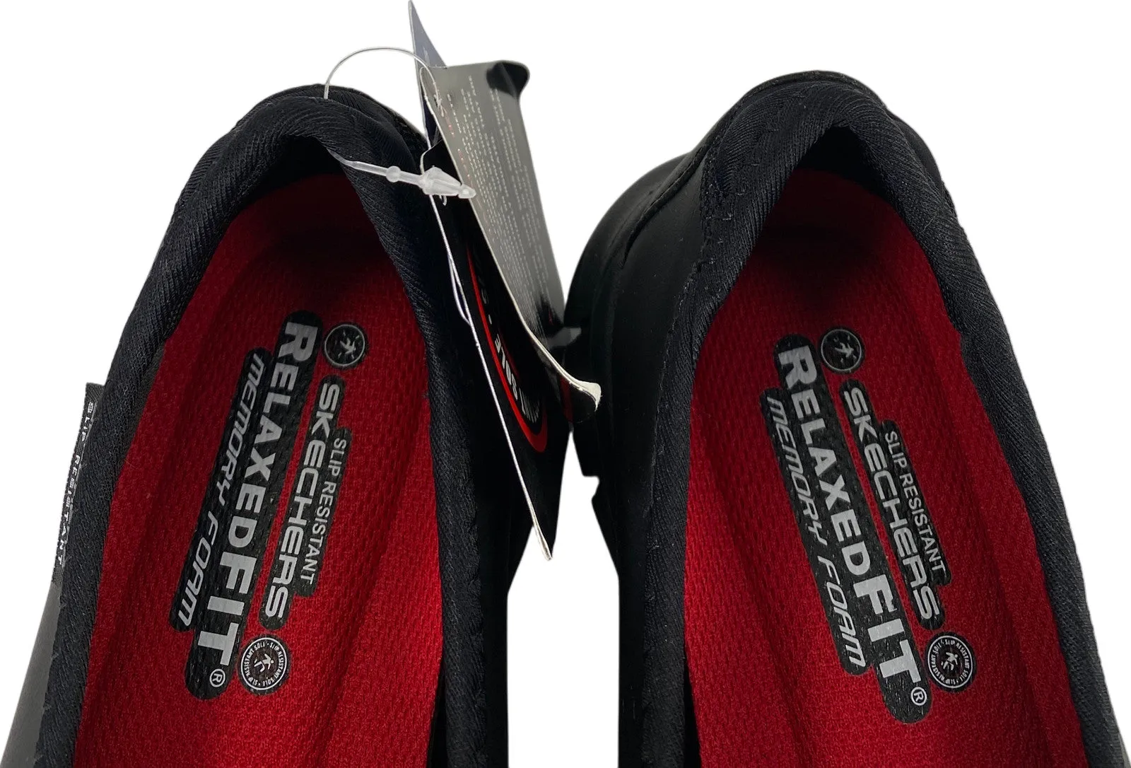 NEW Skechers Work Women’s Black Relaxed Fit Slip Resistant Loafer Shoes - 7