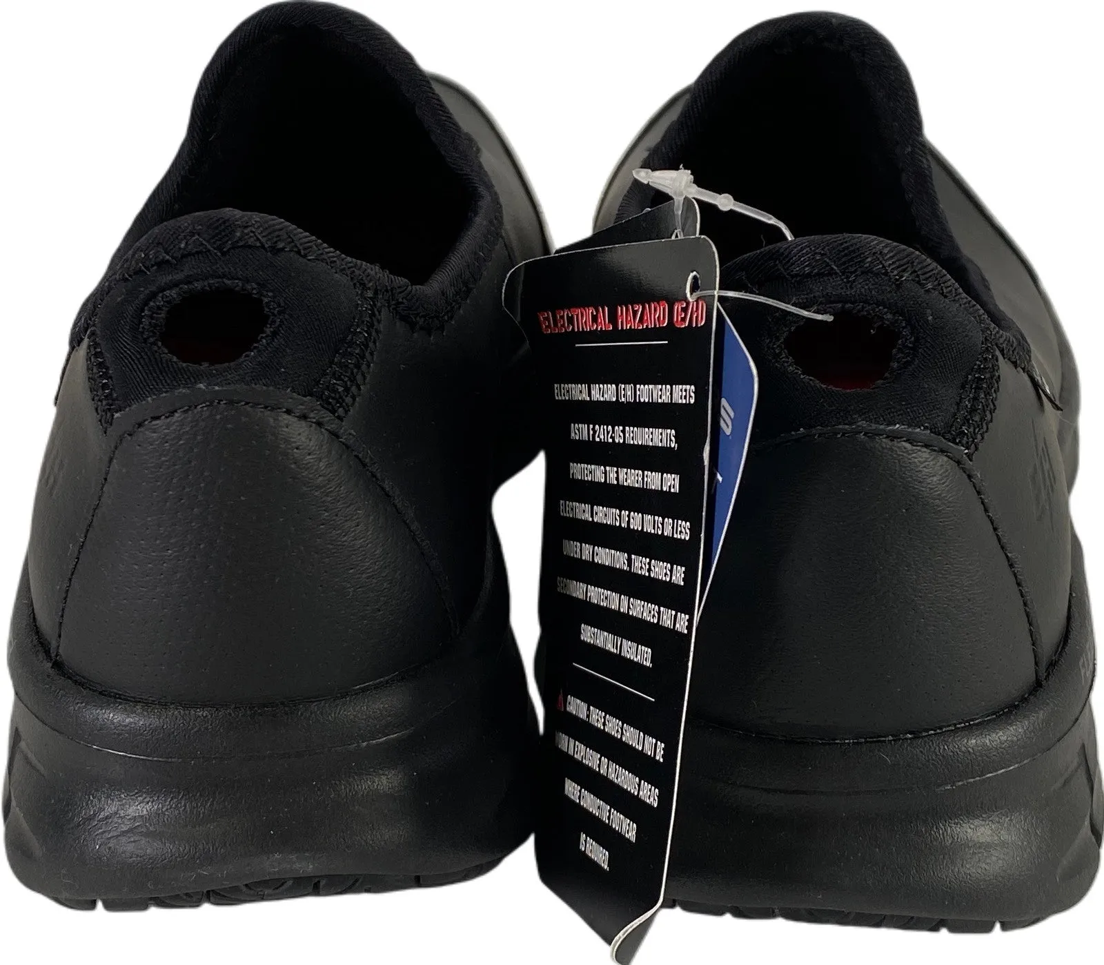 NEW Skechers Work Women’s Black Relaxed Fit Slip Resistant Loafer Shoes - 7