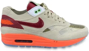 Nike Men's Air Max 1 Running Shoe, Net/Deep Red-orange Blaze, 10.5