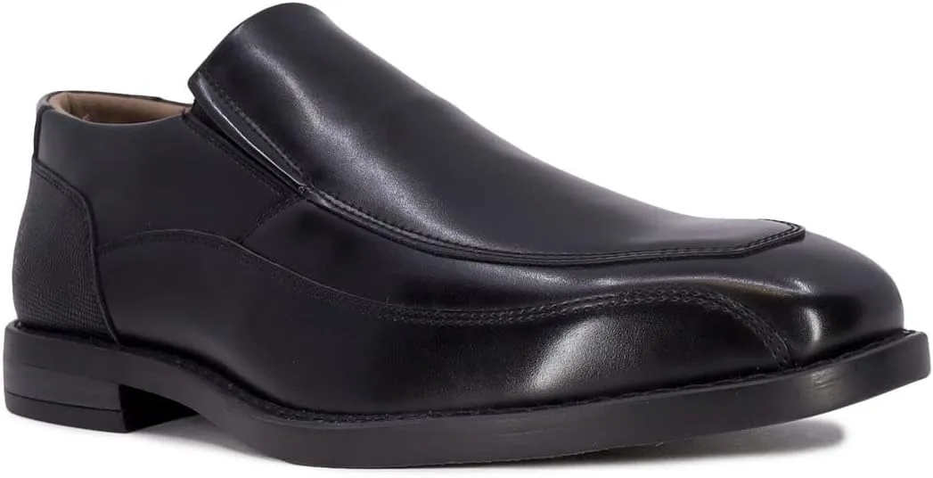 Nine West Men's Slip-On Loafer Formal Dress Shoe Square Toe Modern Bussiness Oxford Shoe