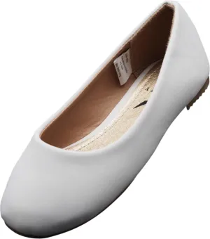NORTY Girls Fashion Ballerina Ballet Slip On Flat Shoe Sizes Toddler to Big Kids Patent, Nubuck, Glitter