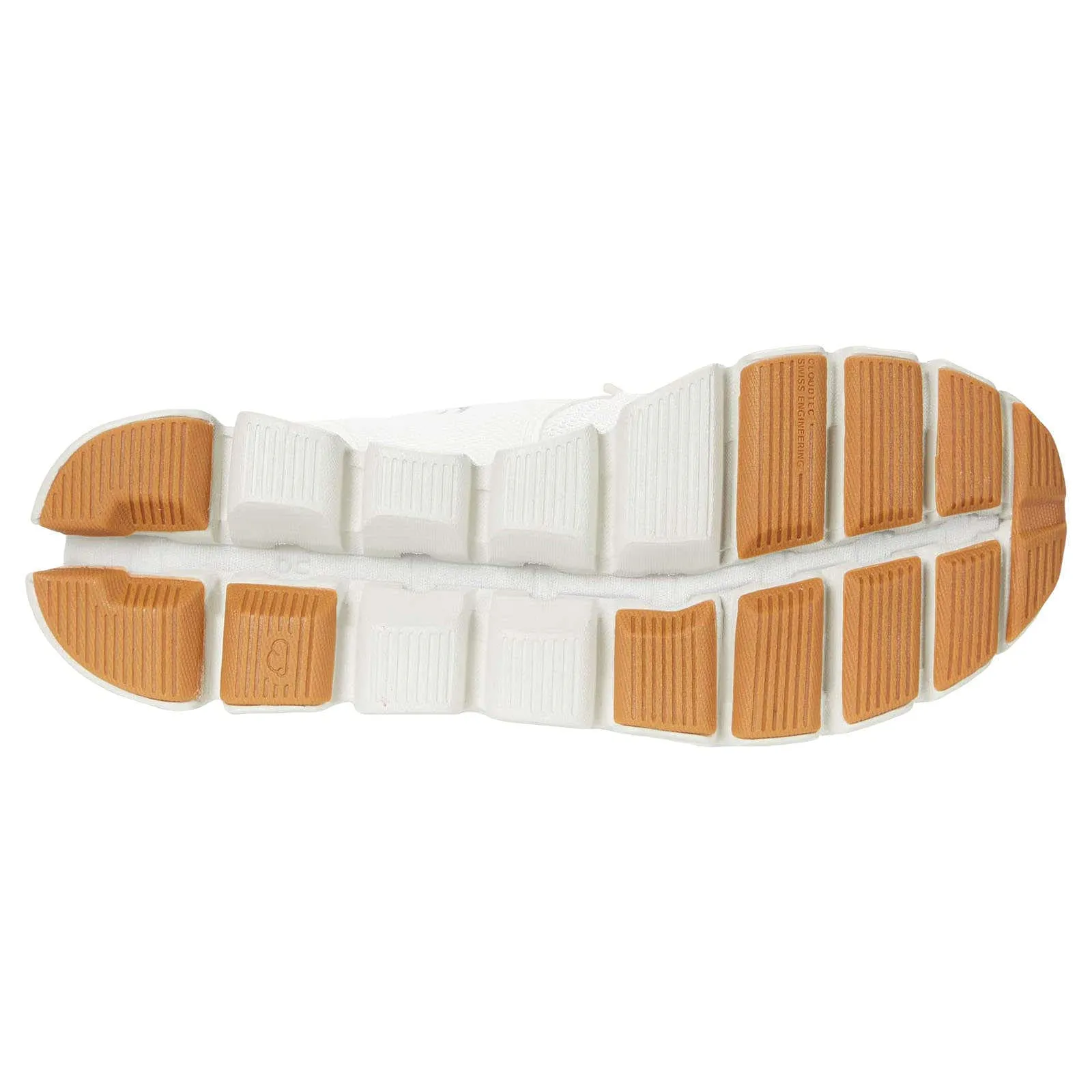 On Women's Cloud Sneakers, White/Sand, 5 Medium US