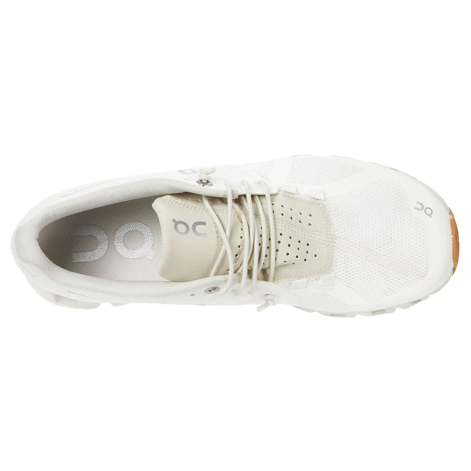 On Women's Cloud Sneakers, White/Sand, 5 Medium US