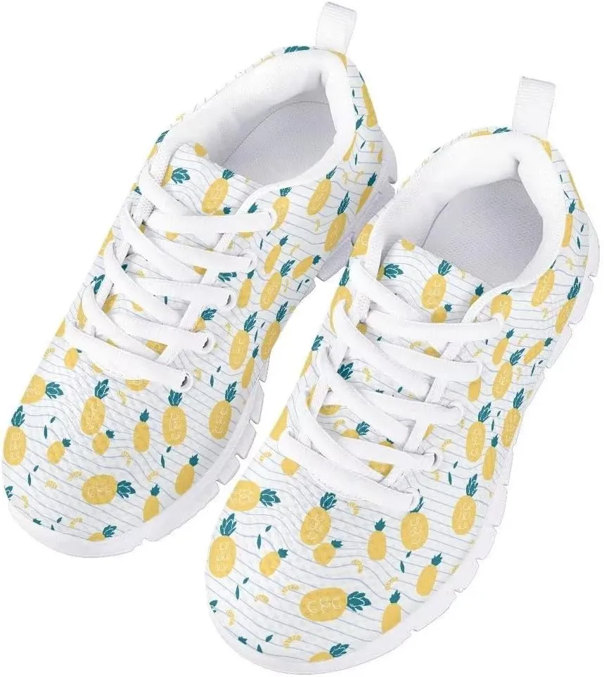 PinUp Angel Cute Sneakers for Girls Breathable Non-Slip Casual Kids Shoe for Back to School