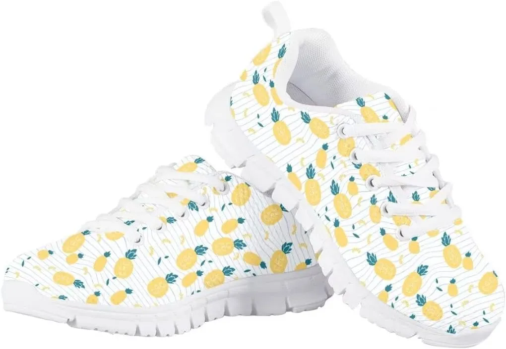 PinUp Angel Cute Sneakers for Girls Breathable Non-Slip Casual Kids Shoe for Back to School