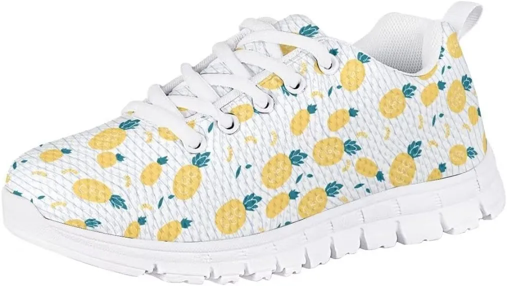 PinUp Angel Cute Sneakers for Girls Breathable Non-Slip Casual Kids Shoe for Back to School