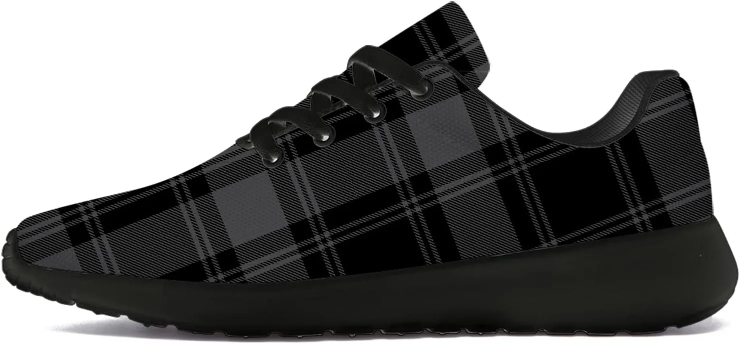 Plaid Shoes for Women Men Running Shoes Womens Mens Lightweight Walking Tennis Sneakers Jogging Shoes Gifts