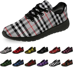 Plaid Shoes for Women Men Running Shoes Womens Mens Lightweight Walking Tennis Sneakers Jogging Shoes Gifts