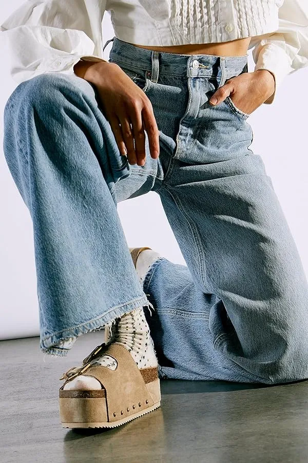 Platform Double Buckle Sandals