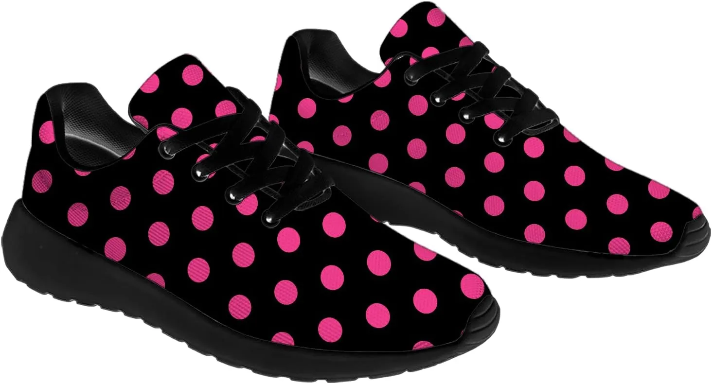 Polka Dot Shoes for Women Men Running Shoes Comfort Lightweight Walking Tennis Dots Sneakers Gifts